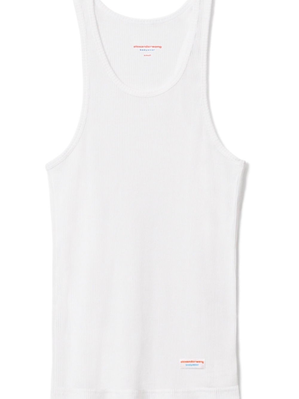 Alexander Wang White Ribbed Tank